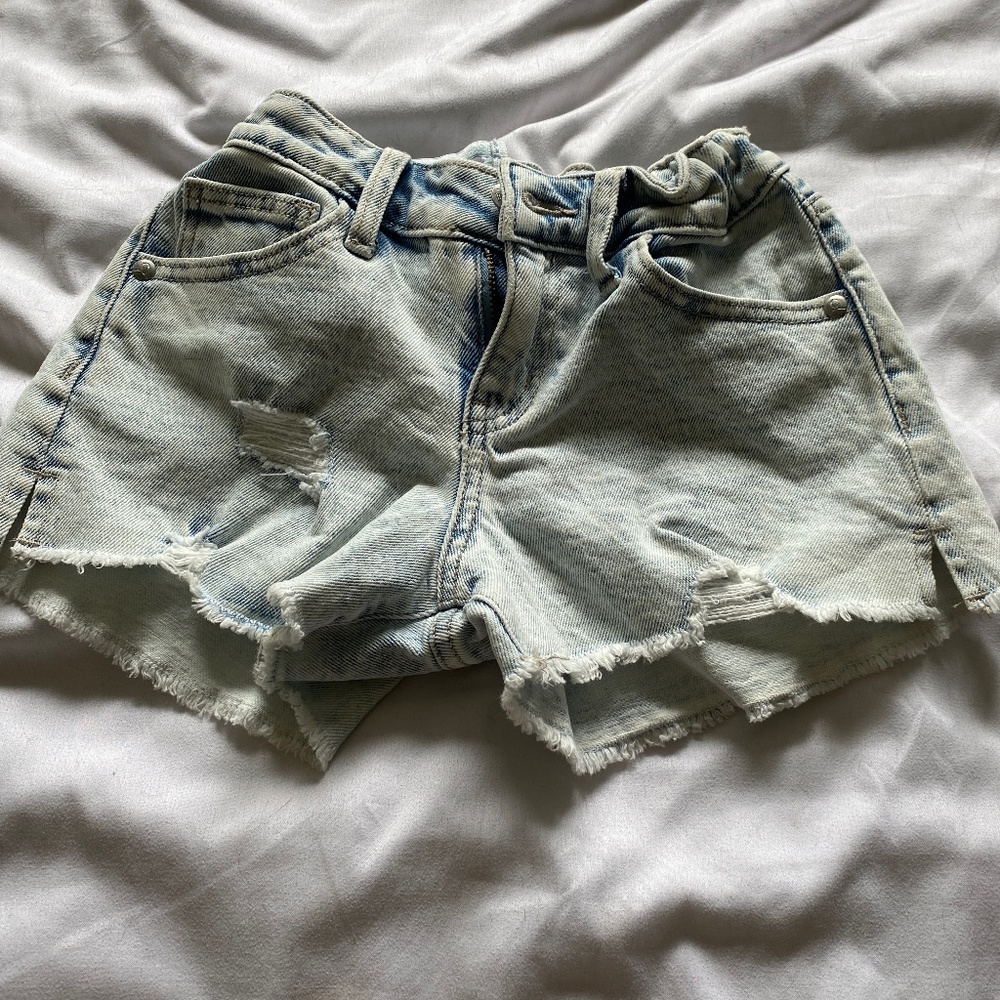 Blue girls jeans shorts